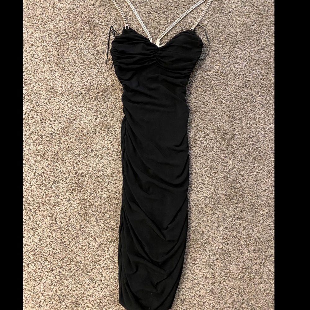 Cache black glitz and glam formal dress size 2